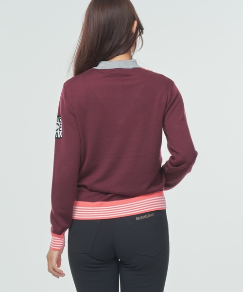 DECEMBERMAY ニット セーター Avignon Fake layered Knit Polo