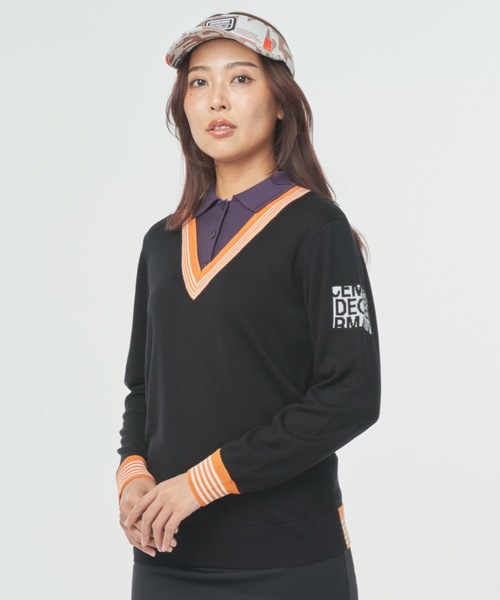 最安価格 セーター ニット DECEMBERMAY Avignon Polo Knit layered Fake メンズウェア
