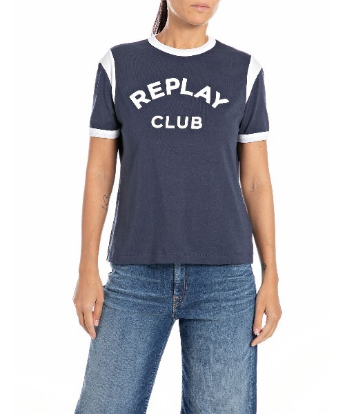 tシャツ スポーツプリントジャージーTシャツ レディース