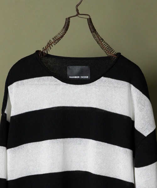 NUMBER (N)INE セーター ニット SEE THROUGH STRIPED SUMMER