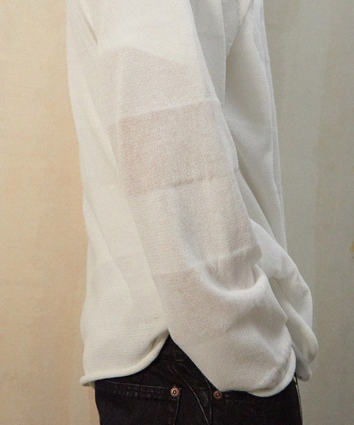 NUMBER (N)INE ストライプ ニットセーター NUMBER (N)INE セーター ニット SEE THROUGH STRIPED SUMMER