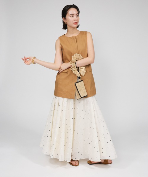 BABYLONE バビロン アイボリーフレアスカート新品 BABYLONE スカート ドットフレアスカート : ZOZOTOWN Yahoo!店