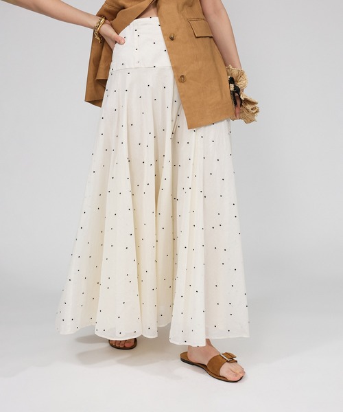 BABYLONE バビロン アイボリーフレアスカート新品 BABYLONE スカート ドットフレアスカート : ZOZOTOWN Yahoo!店