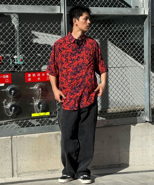 CIAOPANIC シャツ 「KHAKI JUNGLE/カーキジャングル」printed