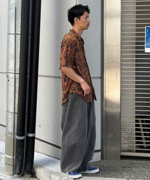 CIAOPANIC シャツ 「KHAKI JUNGLE/カーキジャングル」printed