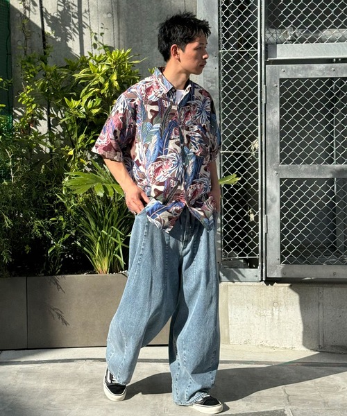 KHAKI JUNGLE カーキジャングル　サファリシャツ　ワークシャツ CIAOPANIC シャツ 「KHAKI JUNGLE/カーキジャングル」printed