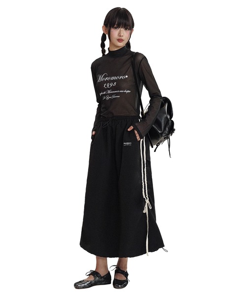 Moromoro tシャツ シースルーロングスリーブTシャツ CT0283