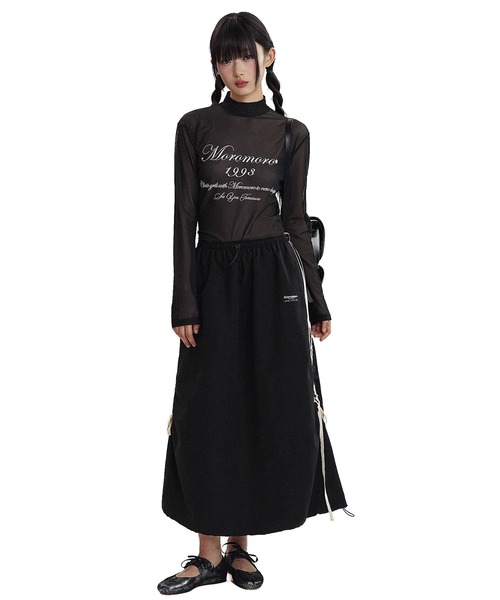 FLORAL TULLE GATHER ロングスリーブTシャツ FLORAL TULLE GATHER ロングスリーブTシャツ（Tシャツ