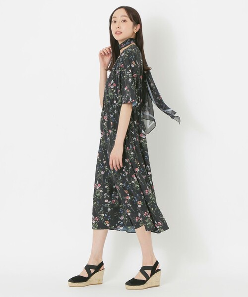 S.ESSENTIALS ワンピース 「HIBIYA KADAN」プリントワンピース