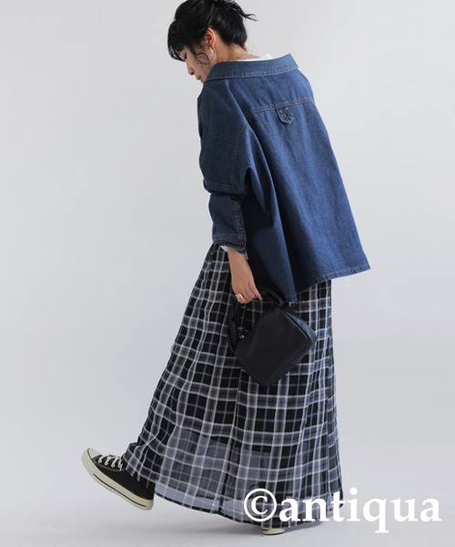 「G.S.B」美品アンティカ チェック ロングスカート 楽天市場】チェック柄 ロングスカート スカート レディース 送料