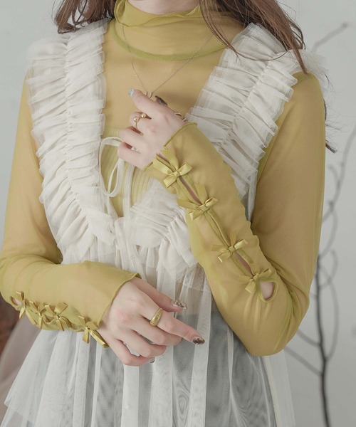 新品未使用Neige ネージュ　クチュールフリルフレアトップス フリル　ホワイト 花びらフリルフレアトップス – Neigeオンラインストア