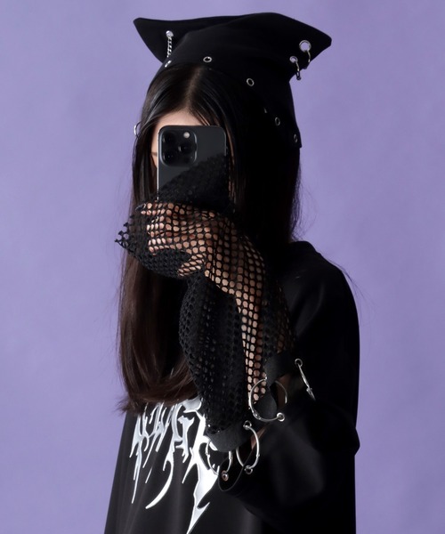 猫耳ニット帽　うさ耳ニット帽　アジアン　ヒッピー　サイケデリック　☺︎ goudoudou5536-01.jpg