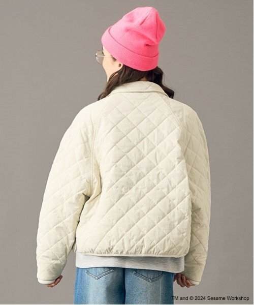 pom ponette リバーシブル アウター 子供服 女の子 160 pom ponette junior ブルゾン アウター 「AMI」セサミストリート