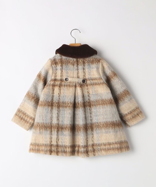SHIPS コート アウター KIDS:100〜130cm / シャギー チェック
