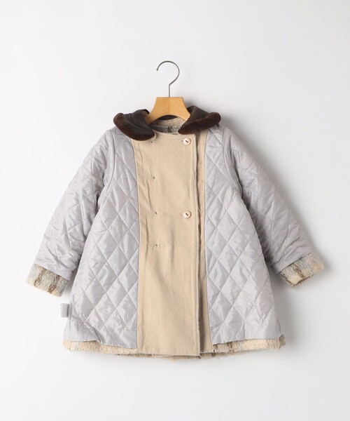shipsチェックシャギーコート SHIPS コート アウター KIDS:100〜130cm / シャギー チェック