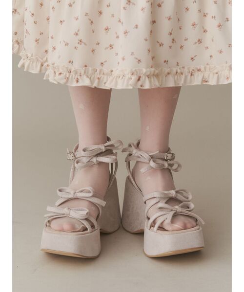 【週末限定価格】merry jenny ribbon ribbon sandal merry jenny サンダル ribbon sandal レディース : ZOZOTOWN