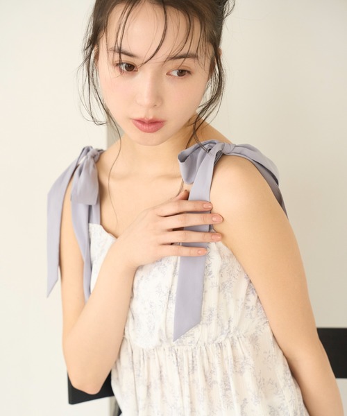 SNIDEL HOME パジャマ ルームウェア リボンショルダー