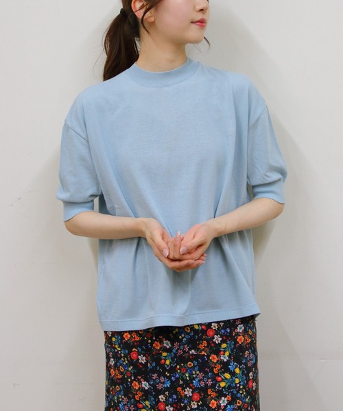 THE SHINZONE MEYAME メヤメ コットンニットティー MEYAME tシャツ MEYAME/メヤメ コットンニットTEE COTTON KNIT