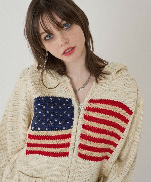 JIMWAG LOGO フーディーニット JIMWAG LOGO フーディーニット JIMWAG LOGO Hoodie knit