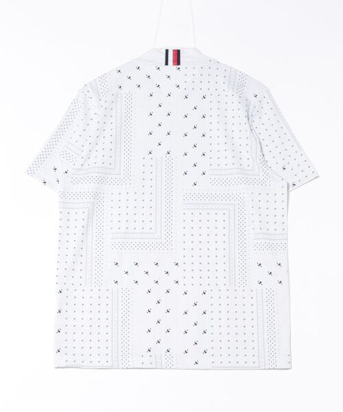 バンダナプリント 半袖モックネック メンズ TOMMY HILFIGER GOLF バンダナプリント 半袖モックネック メンズ