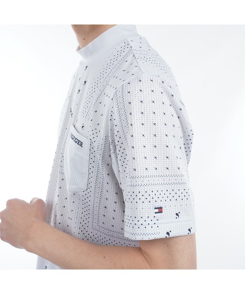 バンダナプリント 半袖モックネック メンズ TOMMY HILFIGER GOLF バンダナプリント 半袖モックネック メンズ