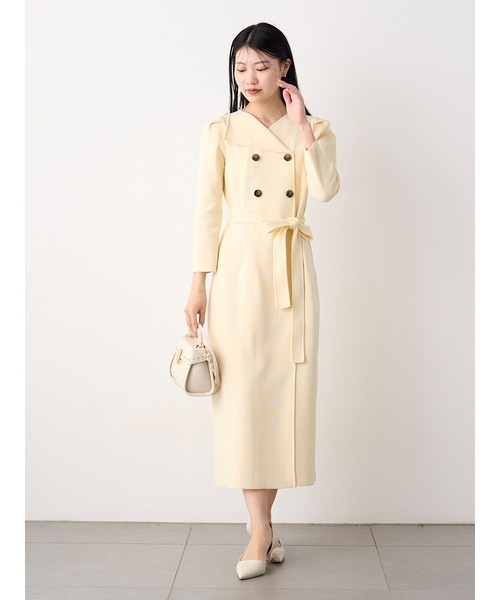 セルフォード ワンピース　お色ベージュです アシメカラーニットタイトワンピ(フォーマルワンピース)｜DRESS