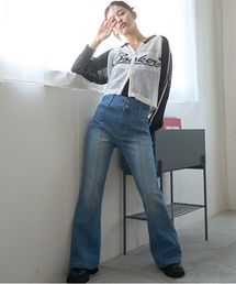 toco toco フレアデニム サイズS LOVETOXIC パンツ スタイルアップフレアデニム キッズ 子供服