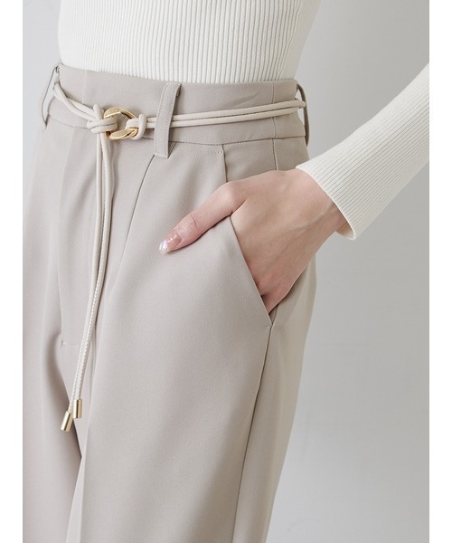 SNIDEL ベルト付きセミフレアパンツ セール】ベルト付きセミフレアパンツ（その他パンツ）｜SNIDEL