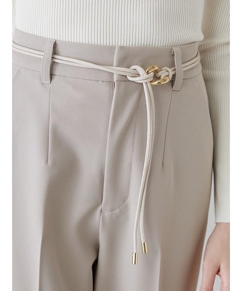 SNIDEL ベルト付きセミフレアパンツ SNIDEL パンツ ベルト付きセミフレアパンツ レディース