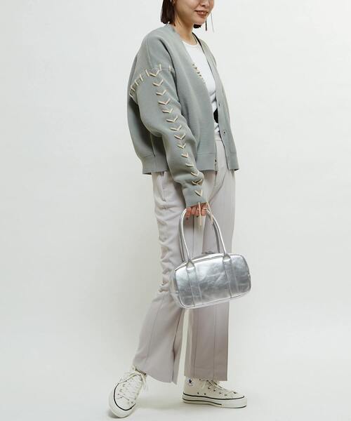 ニット セーター BLANKET STITCH KNIT SHORT CARDIGAN レディース BLANKET STITCH KNIT SHORT CARDIGAN｜CONVERSE TOKYO