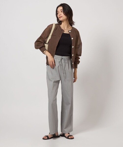 【今期✳︎美品】グリーンレーベル 忍ばせカーデ 2WAY シアー green label relaxing カーディガン 忍ばせカーデ 2WAY