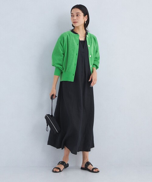 green label relaxing カーディガン 忍ばせカーデ 2WAY