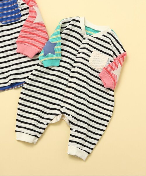 ベビー服 ロンパース 「リンク」エルボ―パッチカバーオール | BREEZE | 02