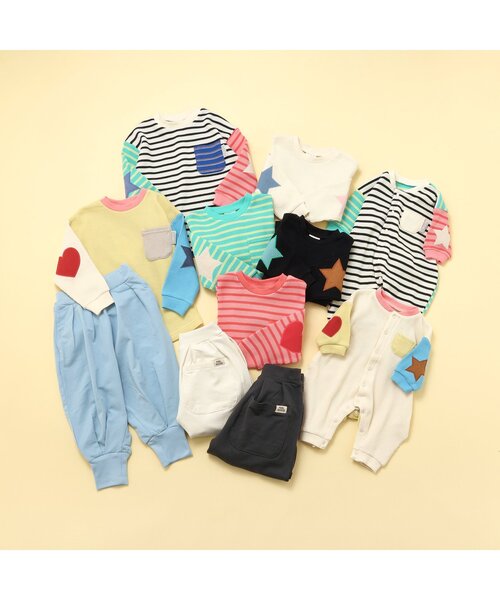 ベビー服 ロンパース 「リンク」エルボ―パッチカバーオール | BREEZE | 05
