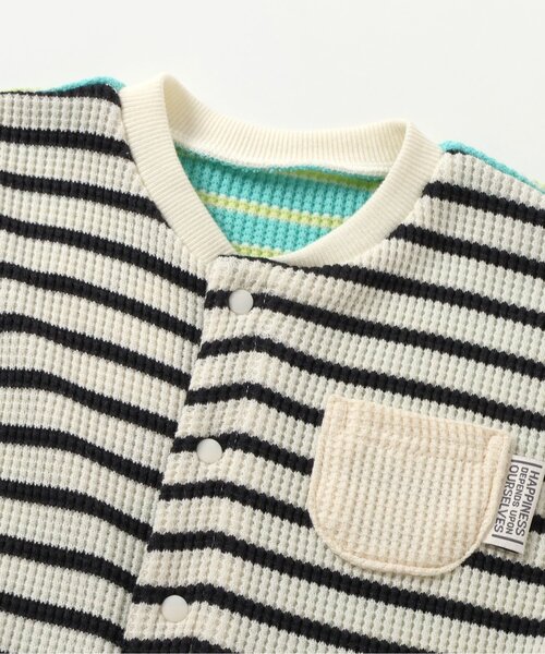 ベビー服 ロンパース 「リンク」エルボ―パッチカバーオール | BREEZE | 10