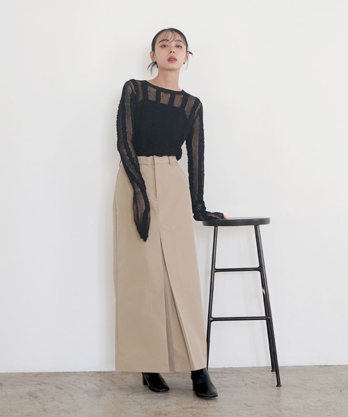 LIAN ニット セーター シャーリングシアーニット レディース