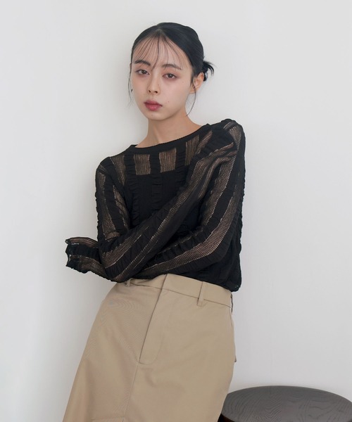 LIAN ニット セーター シャーリングシアーニット レディース