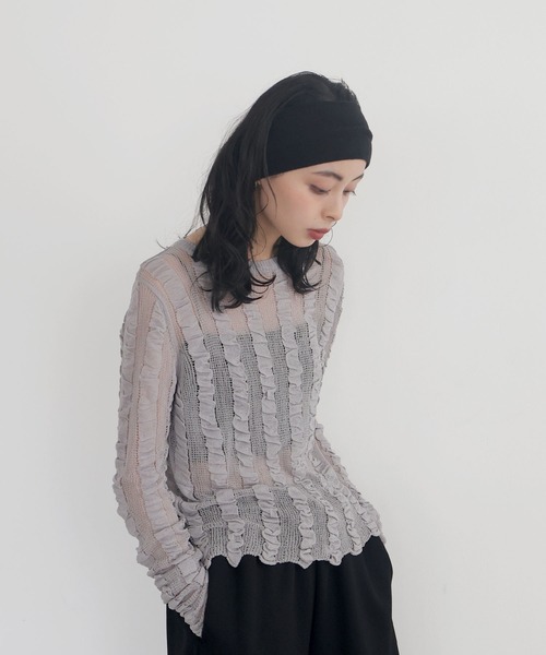LIAN ニット セーター シャーリングシアーニット レディース