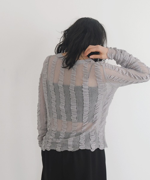 LIAN ニット セーター シャーリングシアーニット レディース