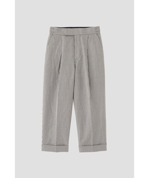 MARGARET HOWELL パンツ COTTON LINEN GINGHAM レディース