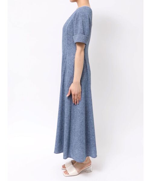 LAGUNAMOON ワンピース フロントジップVネックフレアワンピース