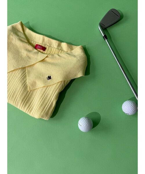 【POLO BCSコラボ】アシメカラーネックリブニットプルオーバー POLO BCSコラボ】アシメカラーネックリブニットプルオーバー