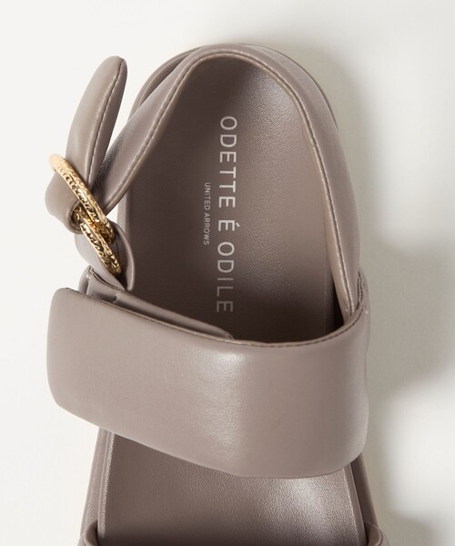 ODETTE E ODILE ソフトベルトサンダル グレー ODETTE E ODILE｜ソフトベルト サンダル10 | Rakuten Fashion