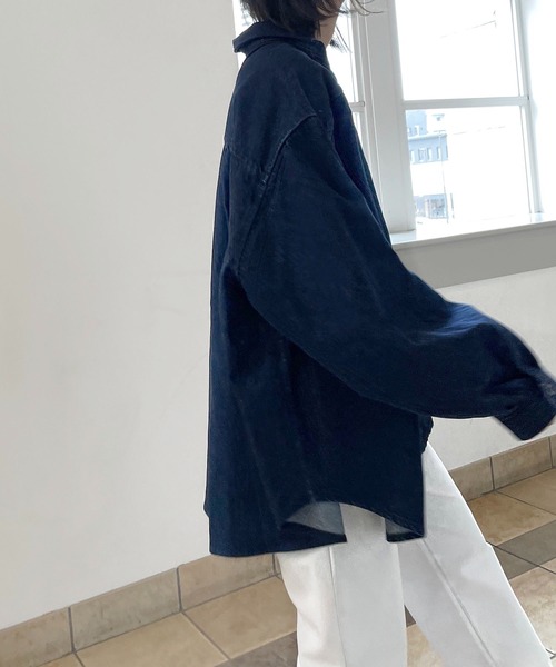 「CANAL JEAN」 「red chop works」長袖シャツ 38 ホワイト レディース CANAL JEAN 「CANAL JEAN」 「red chop works」長袖シャツ 38