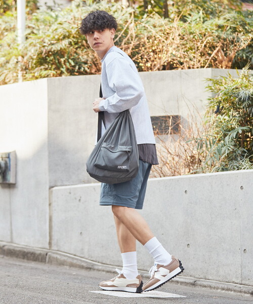 「B.C STOCK」 スウェットカットソー MEDIUM ベージュ メンズ
