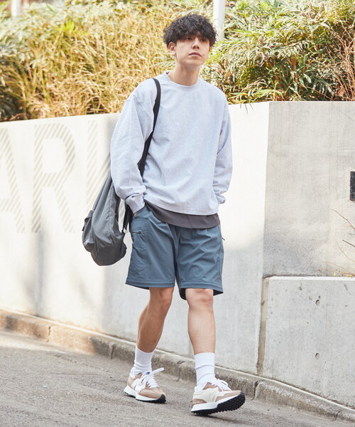 「B.C STOCK」 スウェットカットソー MEDIUM ベージュ メンズ