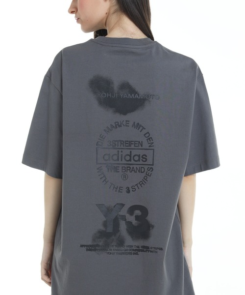Y-3 ブラック Tシャツ XS/17 Y-3 tシャツ GRAPHIC SHORT SLEEVE TEE メンズ レディース