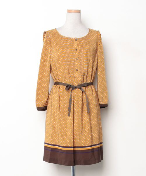 ブルーレーベル ワンピースサイズ38 BURBERRY BLUE LABEL 「BURBERRY LABEL」 7分袖ワンピース 38