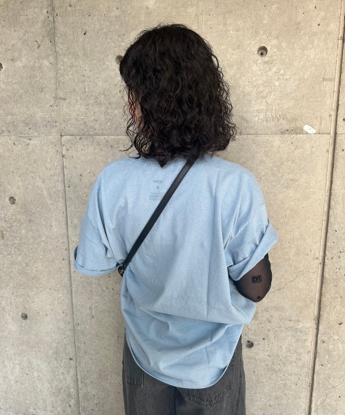 「CONVERSE TOKYO」 半袖Tシャツ MEDIUM サックスブルー レディース_画像9