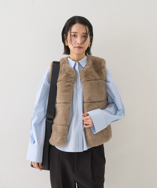 ベスト ジレ エコファージレ レディース Rouge vif ベスト ジレ エコファージレ レディース : ZOZOTOWN